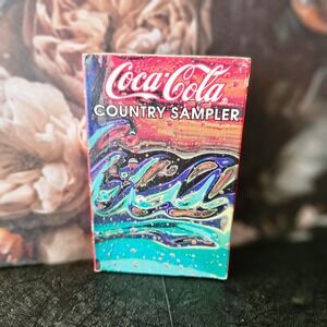 Vintage Coca Cola‎ COUNTRY SAMPLER Cassette Tape - 1992 - Burnett Railroad Texas